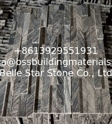 China Juparana Granite 3D Stone Cladding,Multicolor Grain Culture Stone,Natural Granite Stone Veneer,Stacked Stone
