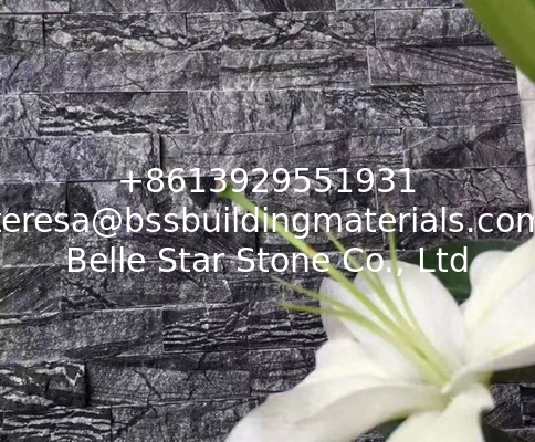 Black Wooden Marble Culture Stone,Black Forest Ledgestone,Rosewood Grain Stone Cladding,Marble Stacked Stone,Zclad Panel