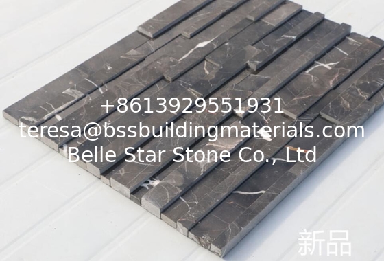 Emperador Dark Marble Culture Stone,China Marble Stacked Stone,Real Stone Cladding,3D Stone Veneer,Stone Panels