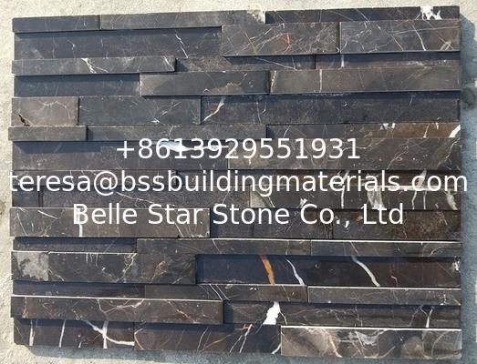 Emperador Dark Marble Culture Stone,China Marble Stacked Stone,Real Stone Cladding,3D Stone Veneer,Stone Panels