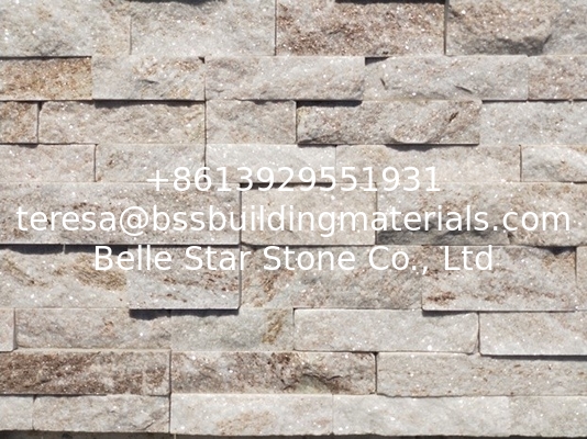 Milk White Quartzite Stone Panels,Ivory White Sclad 18x35cm Stone Cladding,Cream White Stacked Stone,White Stone Veneer