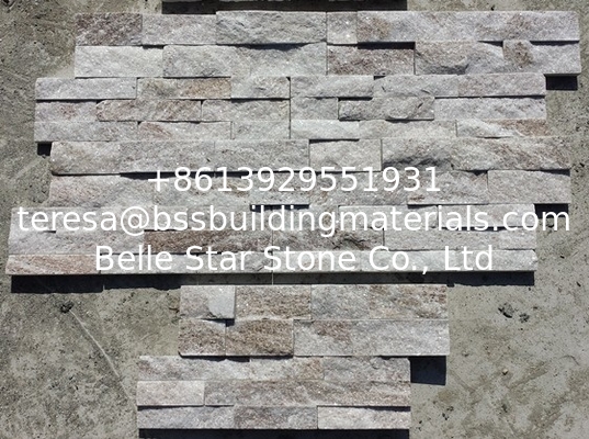 Milk White Quartzite Stone Panels,Ivory White Sclad 18x35cm Stone Cladding,Cream White Stacked Stone,White Stone Veneer