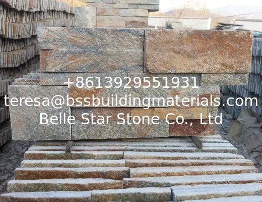 Rustic Quartzite Stone Cladding,Sclad Stacked Stone,18x35cm Stone Veneer,Natural Stone Panels,Quartzite Culture Stone