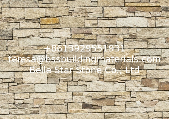 Yellow Granite Stacked Stone,Zclad Stone Panels,Natural Granite Culture Stone,Strong Ledgestone,Stone Cladding