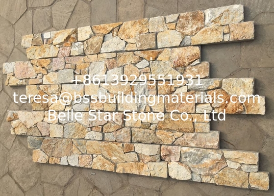 China Limestone Ledger Panels,Yellow Zclad Stacked Stone,Natural Stone Cladding,Outdoor Wall Panels,Culture Stone