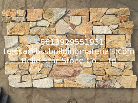 China Limestone Ledger Panels,Yellow Zclad Stacked Stone,Natural Stone Cladding,Outdoor Wall Panels,Culture Stone