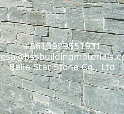 Green Slate Stone Cladding Backed Cement,Zclad Stacked Stone,Outdoor Wall Panels,Landscaping Stone Veneer