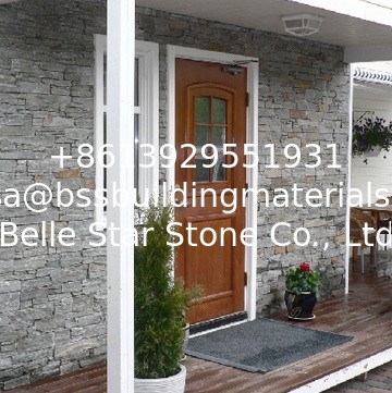 Grey Slate Zclad Stacked Stone,Natural Stone Cladding,Grey Culture Stone Backed Cement,Outdoor Landscaping Stone Panels