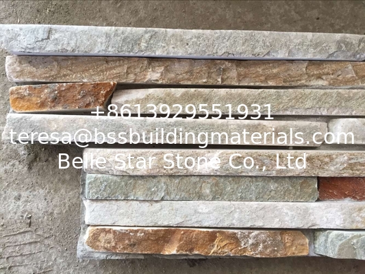 Oyster Quartzite Slim Cemented Stacked Stone,Zclad Stone Panel,Natural Stone Cladding,Desert Gold Culture Stone Veneer