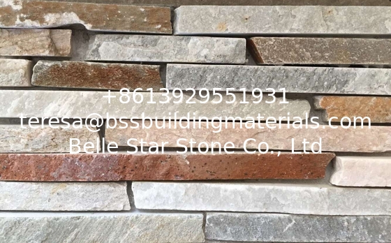 Oyster Quartzite Slim Cemented Stacked Stone,Zclad Stone Panel,Natural Stone Cladding,Desert Gold Culture Stone Veneer