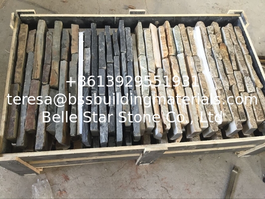 China Multicolor Slate Zclad Stacked Stone Backed Steel Wire,Rusty Slate Stone Cladding,Multicolour Slate Culture Stone