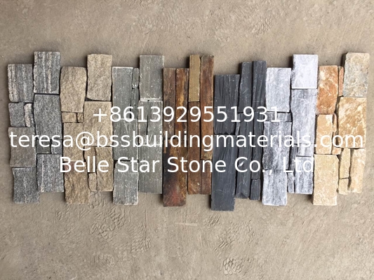 Black Slate Zclad Stacked Stone Backed Steel Wire,Charcoal Slate Stone Cladding,Carbon Black Slate Culture Stone