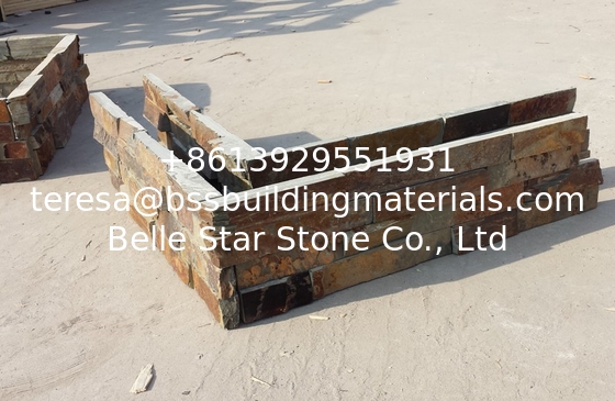 China Multicolor Slate Zclad Stone Panels,Rusty Slate Stone Cladding,Multicolour Slate Stacked Stone,Real Culture Stone