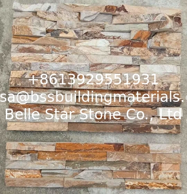Multicolor Limestone Stacked Stone,Rusty Limestone Cladding Stone,China Limestone Culture Stone,Natural Stone Panels