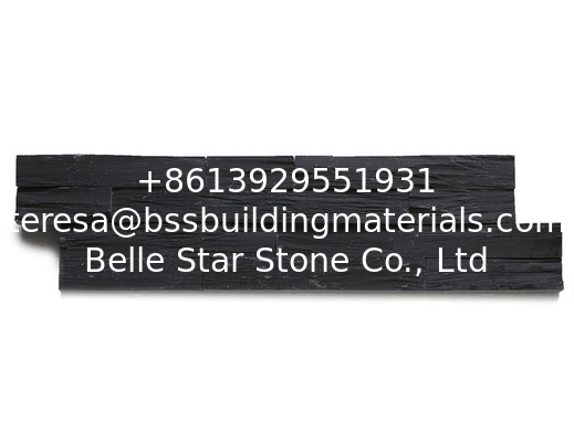 Chinese Black Slate Zclad Stone Panel,Charcoal Slate Stone Cladding,Carbon Black Slate Stacked Stone,Slate Culture Stone