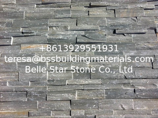 Chinese Grey Slate Stone Cladding,Gray Stacked Stone,Slate Zclad Stone Panel,Natural Stone Veneer,Culture Ledge Stone