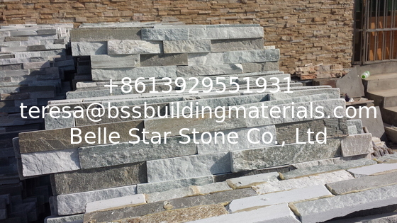 Mountain Blue Quartzite Stacked Stone,Sierra Blue Quartzite Ledger Panels,Natural Stone Cladding,Culture Stone
