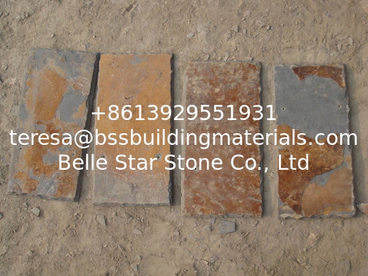 Chinese Multicolor Slate Roof Tiles,Rusty Slate Roofing,Split Face Roofing Slate,Multicolour Roof Slate Tiles