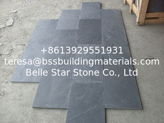 Chinese Cleft Black Slate Tiles,Charcoal Slate Riven Patio Stones,Dark Grey Slate Walkway,Black Slate Pavers,Floor Tiles