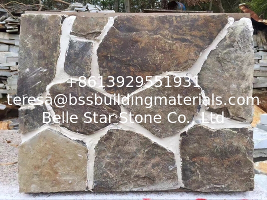 Iron Rust Sandstone Random Flagstone,Natural Irregular Flagstone,Sandstone Crazy Stone,Flagstone Pavers,Random Wall Ston