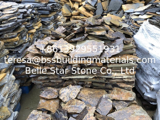 Iron Rust Sandstone Random Flagstone,Natural Irregular Flagstone,Sandstone Crazy Stone,Flagstone Pavers,Random Wall Ston
