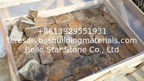 Rusty Sandstone Wall Cladding,Natural Sandstone Wall Tiles,Rust Stacked Stone,Sandstone Retaining Wall Stone