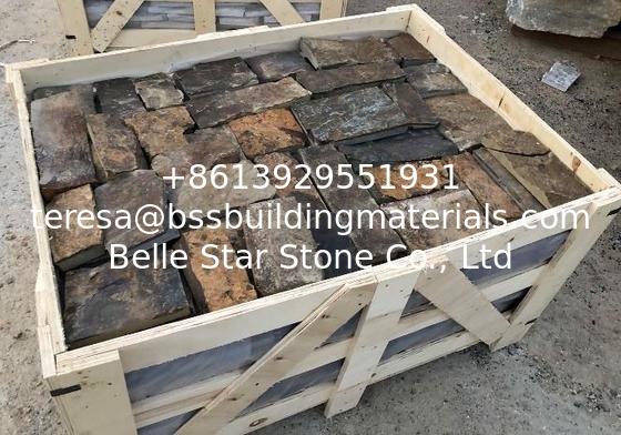 Rusty Sandstone Wall Cladding,Natural Sandstone Wall Tiles,Rust Stacked Stone,Sandstone Retaining Wall Stone