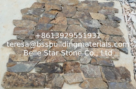Rusty Sandstone Wall Cladding,Natural Retaining Wall Stone,Random Stacked Stone,Rust Wall Tiles,Sandstone Wall Panel