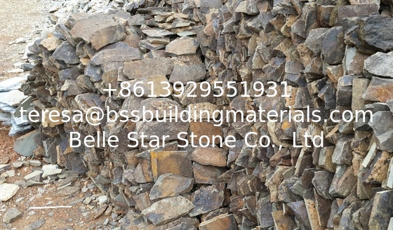 Rusty Sandstone Wall Cladding,Natural Retaining Wall Stone,Random Stacked Stone,Rust Wall Tiles,Sandstone Wall Panel