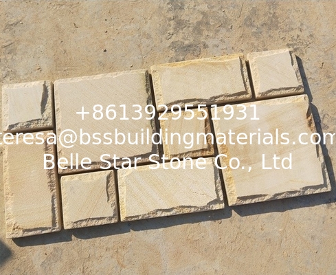 Yellow Sandstone Mushroom Stone,Yellow Mushroom Wall Stone,Sandstone Mushroom Stone Tiles,Pillar Wall Stone
