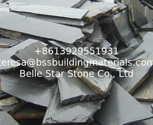 Black Slate Random Flagstone,Crazy Stone,Flagstone Walkway,Irregular Random Flagstone
