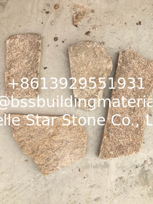 Sesame Yellow Granite Random Flagstone,Crazy Stone,Irregular Flagstones,Landscaping Stones