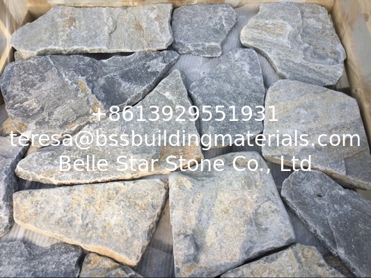 Blue Quartzite Random Flagstone,Crazy Stone,Irregular Flagstones,Random Stone,Flagstone Wall