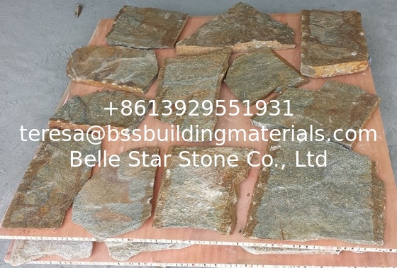 Rustic Quartzite Random Flagstone,Irregular Flagstones,Crazy Stone,Random Stone Wall