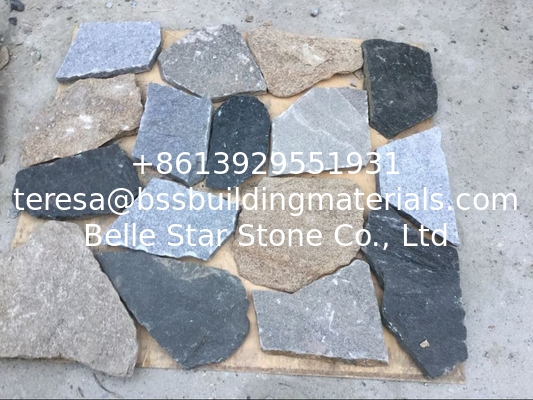 Granite &amp; Quartzite Random Flagstone,Crazy Stone,Irregular Random Flagstones,Flagstone Wall