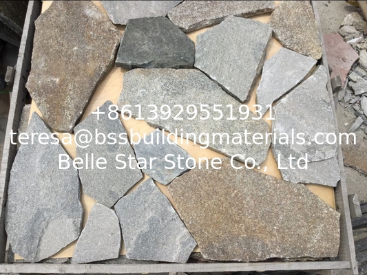 Granite &amp; Quartzite Random Flagstone,Crazy Stone,Irregular Random Flagstones,Flagstone Wall