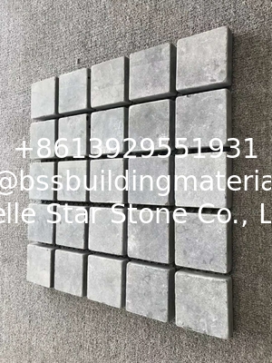Blue Limestone Meshed Flagstone,Stone on Net,Walkway,Pavers,Grey Wall Tiles,Decor Stone