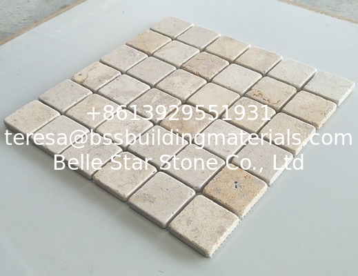 Beige Travertine Mosaic,Stone Mosaic Tiles,Mosaic Wall Stone,Marble Mosaic Tile
