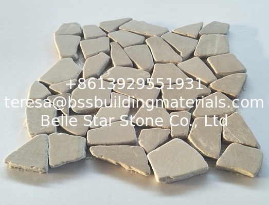 Travertine Gravel Mosaic,Stone Mosaic Tiles,Coffee Wall Mosaic,Coffee Mosaic Wall Stone