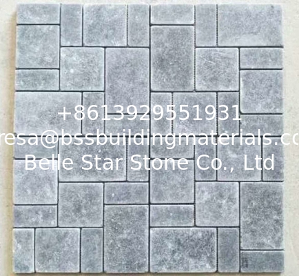 Blue Limestone Mosaic,Stone Mosaic Tiles,Mosaic Floor Tiles,Mosaic Wall Tiles