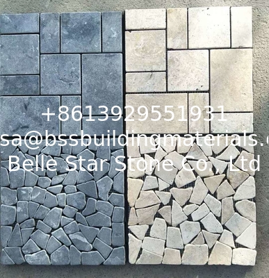 Blue Limestone Mosaic,Stone Mosaic Tiles,Mosaic Floor Tiles,Mosaic Wall Tiles