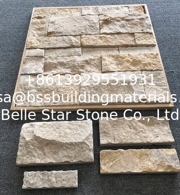 Beige Travertine Field Stone Veneer,Loose Ledgestone,Thin Stone Veneer,Random Wall Stone