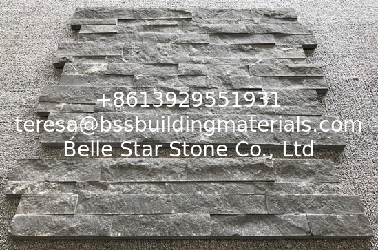 Blue Limestone Stacked Stone,Ledger Panels,Thin Stone Veneer,Black Zclad Stone Panels