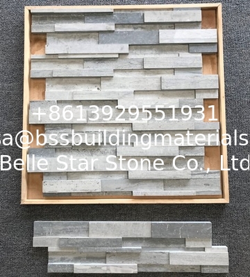 Blue Marble 3D Stone Panels,Z Stone Cladding,Light Grey Culture Stone,Stacked Stone Veneer