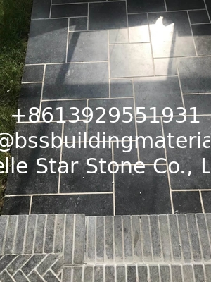 Honed Blue Limestone Tiles,Black Walkway Pavers,Patio Stone Flooring Tiles,Paving Stone