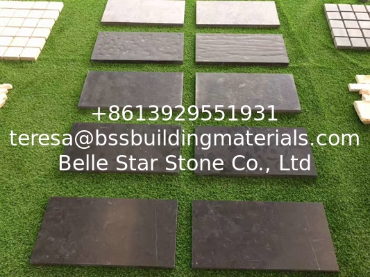 Blue Limestone Tiles,Black Stone Pavers,Walkway Patio Stones,Courtyard Paving Stones,Flooring