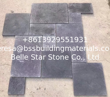 Blue Limestone Walkway Pavers,Black Terrace Flooring,Natural Patio Stones,Pavement