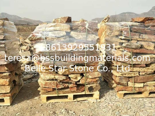 Rusty Slate Retaining Wall,Multicolor Slate Wall Stone,Natural Slate Landscaping Wall