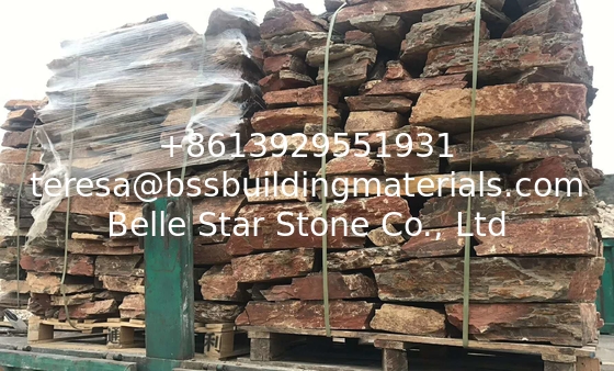 Rusty Slate Retaining Wall,Multicolor Slate Wall Stone,Natural Slate Landscaping Wall