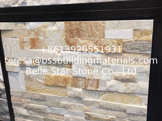 New Oyster Quartzite Ledgestone,Beige Stacked Stone,Split Stone Panels,Natural Stone Cladding